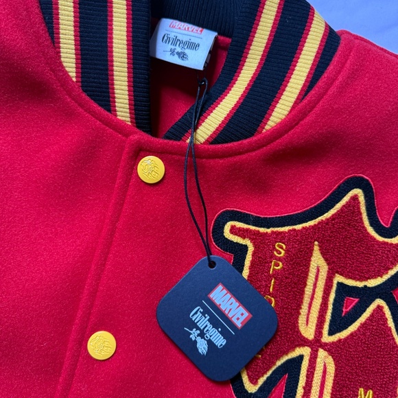 Civil Regime x Marvel Spiderman Letterman Jacket - Small - Picture 5 of 9